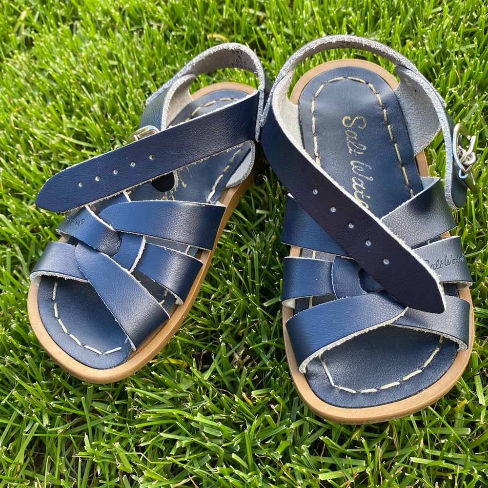 Navy Blue Salt Water Sandals Infant size 6